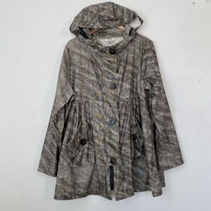 Dorman Womens Lagenlook Jacket Size L Oversized Hooded Lightweight Lagom Spring